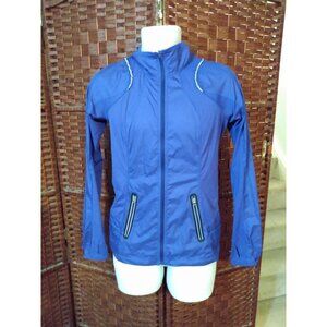 Women's Lululemon Windbreaker Jacket Running Thumb Holes Size 4 Blue